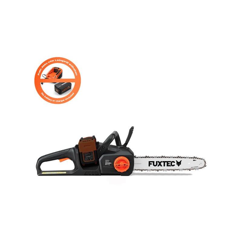 2x20V Akku Kettensäge FX-E2KS - 14 Zoll Kettensäge, 4,2 Kg Gewicht mit Kettengeschwindigkeit von 15m/s und Sicherheitsschalter - Fuxtec