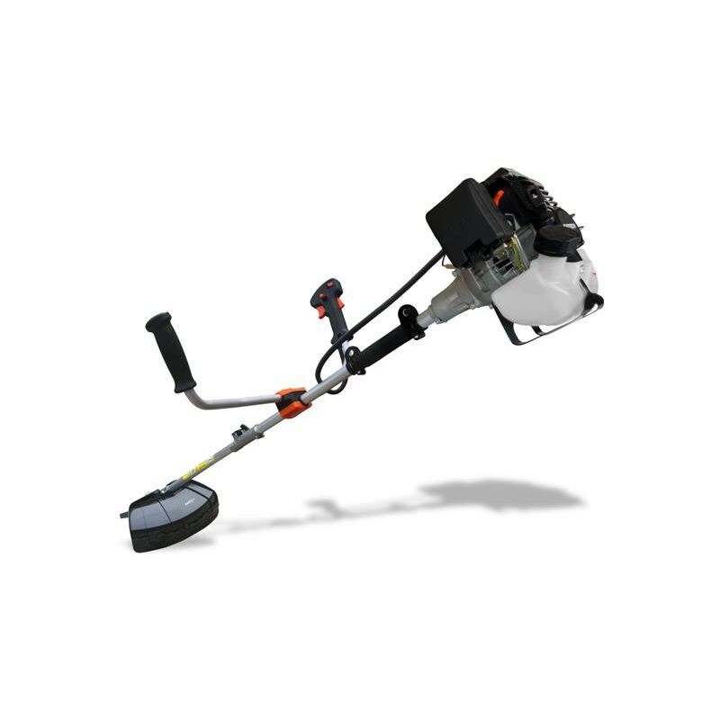 Benzin Motorsense FX-MS125 – 25,4 ccm / 1PS Leistung – 2-Takt Rasentrimmer nur 5,5kg – Freischneider mit 305mm Schnittbreite – Trimmer mit Faden und