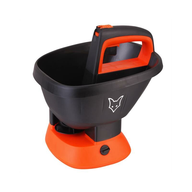 Streugerät Universal Streusalz Streuer mit Batterieantrieb für den Winter, Dünger Rasensamen, Saatgut, Rasendünger FX-US270 - Fuxtec