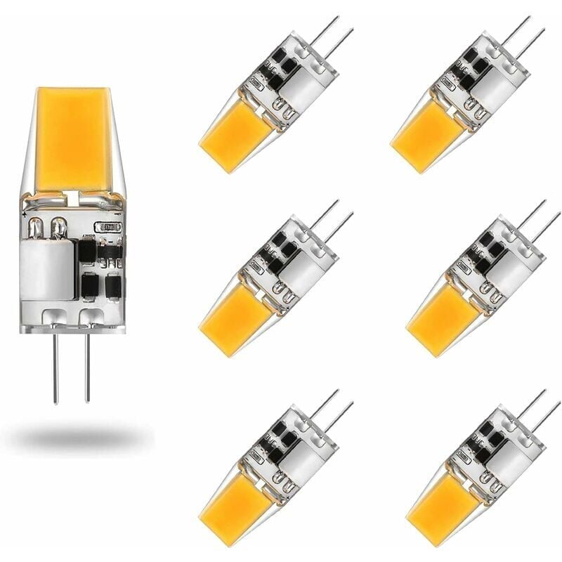 Ulisem G4 LED-Glühbirne, AC/DC, 12 V, 5 W, G4-LED-Lampen, Warmweiß 3000 K, Leuchtmittel, entspricht 50 W, Halogenlampe, 360° Abstrahlwinkel, kein