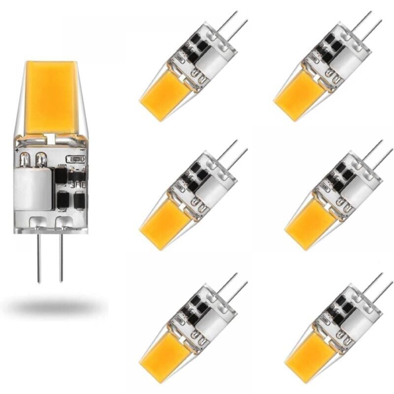 Cyslmuk - G4 LED-Glühbirne ac/dc 12 v, 5 w, G4 LED-Lampen, Warmweiß 3000 k, Glühbirnen entsprechen 50 w Halogenlampe, 360 ° Abstrahlwinkel, kein