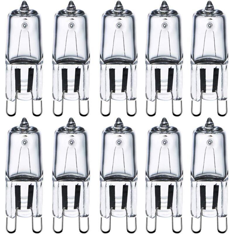G9 220V 40W Halogenlampen Klarglas LED-Lampen Tischlampe Wandlampe Energiesparlampe Explosionsgeschützte Lampen Warmes Licht (10er-Pack).