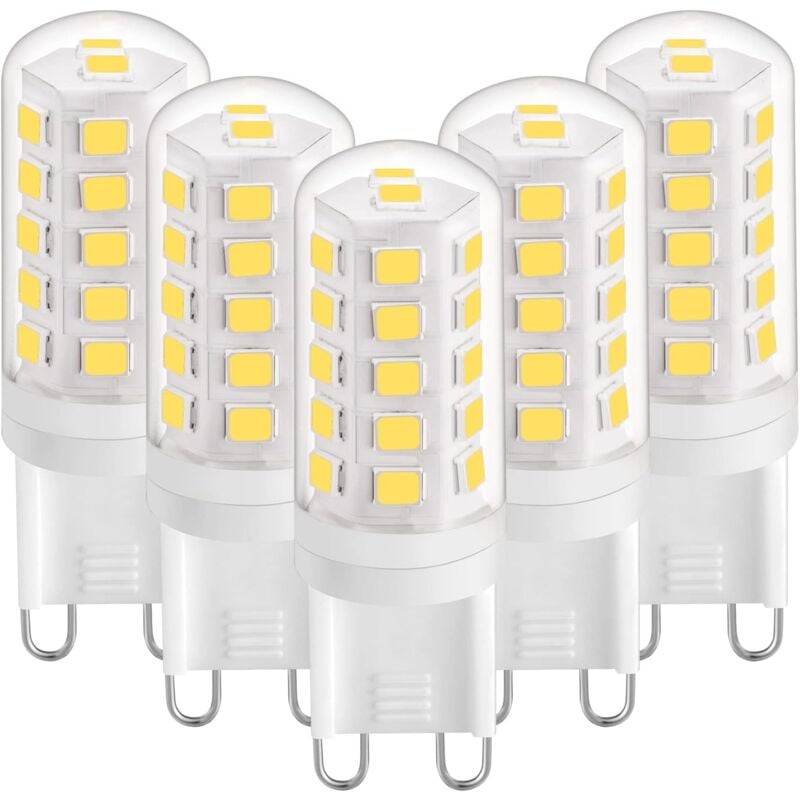 Beijiyi - G9-LED-Leuchtmittel, 3 w, natürliches Weiß 4000 k, G9-LED-Leuchtmittel, 420 lm, entspricht 28 w 40 w Halogenbirne, G9 LED-Maisbirnen für