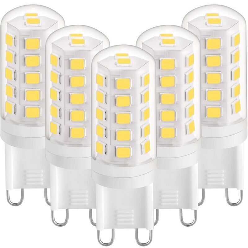 G9-LED-Leuchtmittel, 3 W, natürliches Weiß 4000 K, G9-LED-Leuchtmittel, 420 lm, entspricht 28 W 40 W Halogenbirne, G9 LED-Maisbirnen für