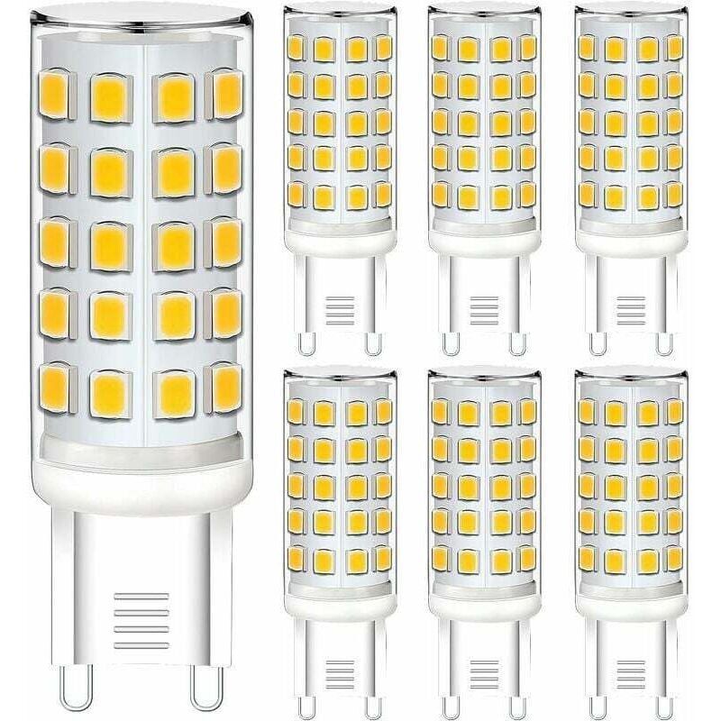 Tigrezy - G9-LED-Leuchtmittel, dimmbar, warmweiß, G9-LED-Leuchtmittel, 5 w, 230 v, entspricht 40 w Halogenlicht, 430 lm, hell, 2700 k, G9-LED-Lampe,