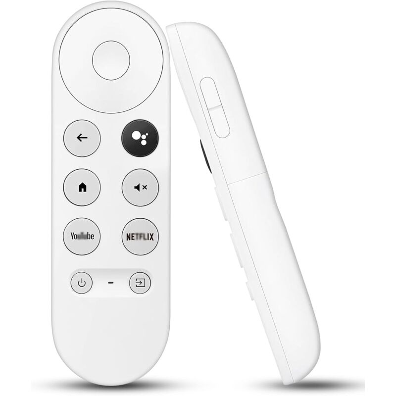 G9N9N Bluetooth-Sprachfernbedienung – Ersatz für Google Chromecast TV 4K Snow/Google TV, kompatibel mit Chromecast 4K HDR-Streamer, integrierte