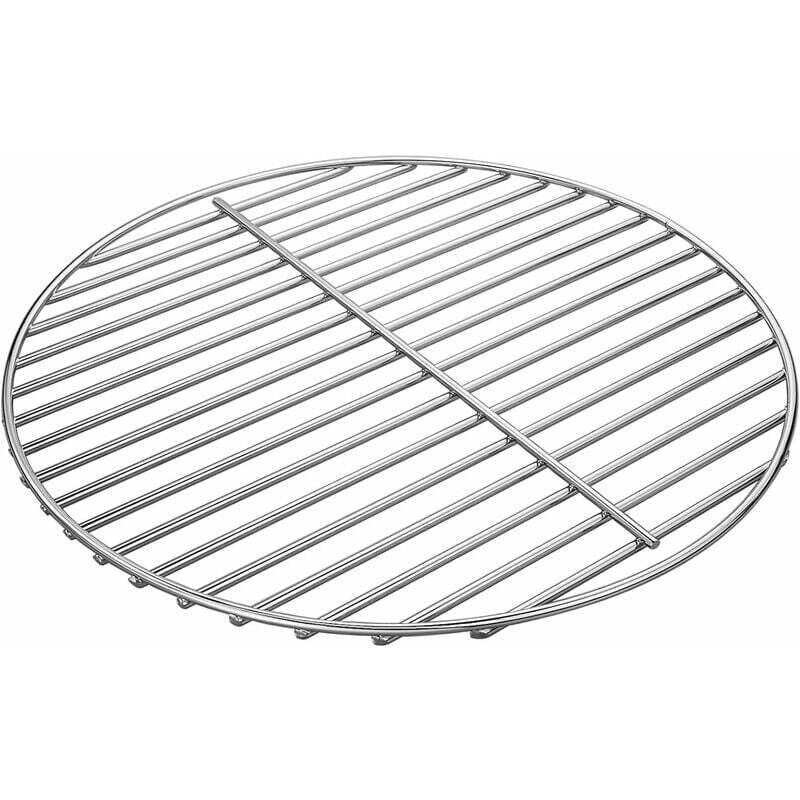 Gabrielle 34 cm hell vernickelter Stahl-Grillrost, Holzkohlegrill, geeignet für den Einsatz im Weber 47 cm Holzkohlegrill