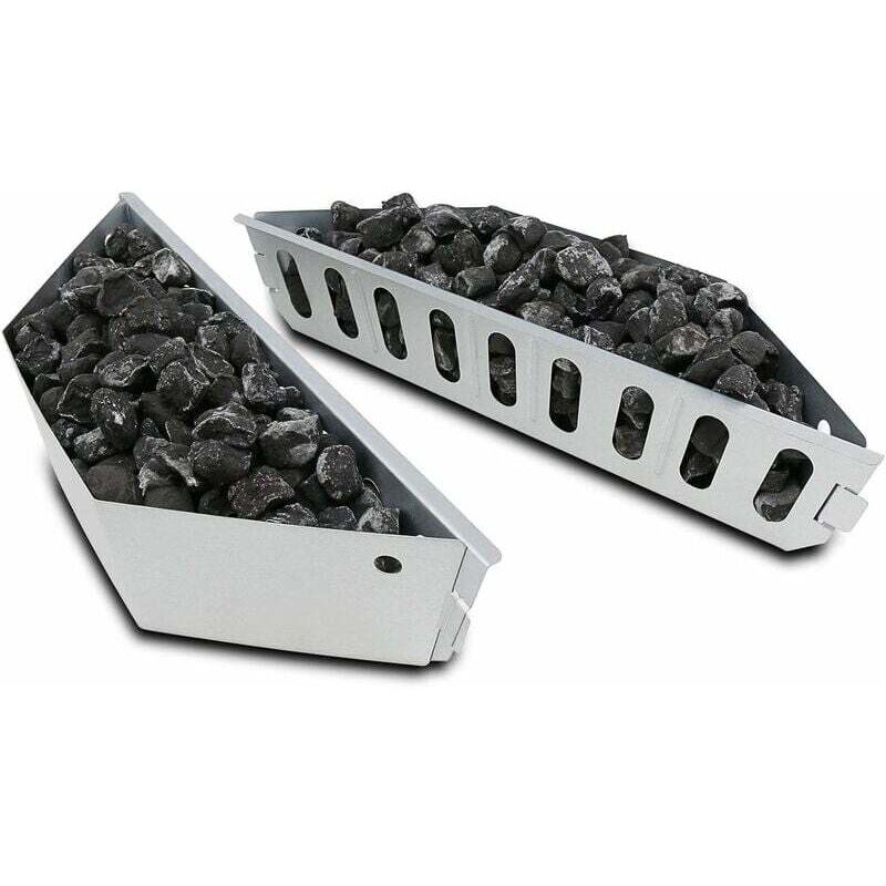 Gabrielle - 7403 Edelstahl-Holzkohlekörbe für Weber-Grills und alle anderen Kamine, Weber 57 cm Kugelgrills, Weber One Touch und Master Touch