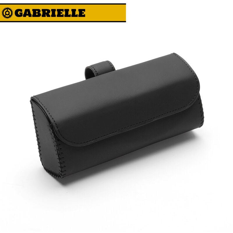Gabrielle - Auto-Sonnenbrillen-Etui, multifunktionale Leder-Brillen-Aufbewahrungsbox, geeignet für Auto-Sonnenblenden-Brillen-Clip