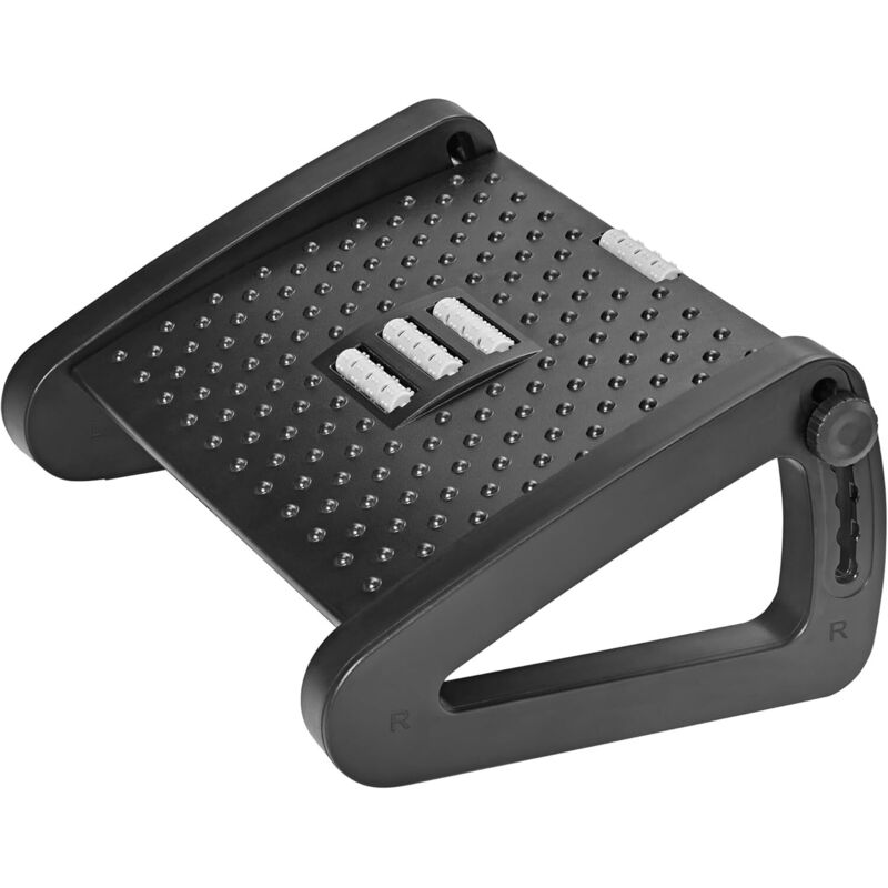 Büro-Fußstütze, ergonomische höhenverstellbare Fußstütze mit Massagefunktion für Büro und Zuhause - Gabrielle