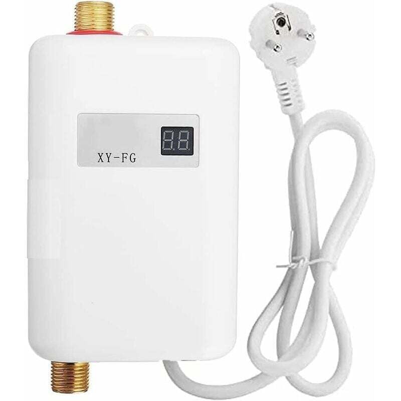 Gabrielle Mini-Durchlauferhitzer, elektrischer Durchlauferhitzer, 220 v, 3800 w, elektrischer Durchlauferhitzer mit Digitalanzeige, Durchlauferhitzer