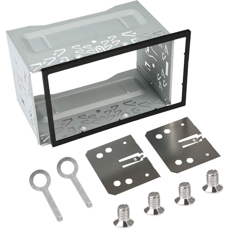 Gabrielle - Universal-Autoradio-Montagerahmen, Kunststoff-Eisen-Montagerahmen, Autoradio-Montageschlitz-Montagesatz, Auto-DVD-Player, GPS-Navigation