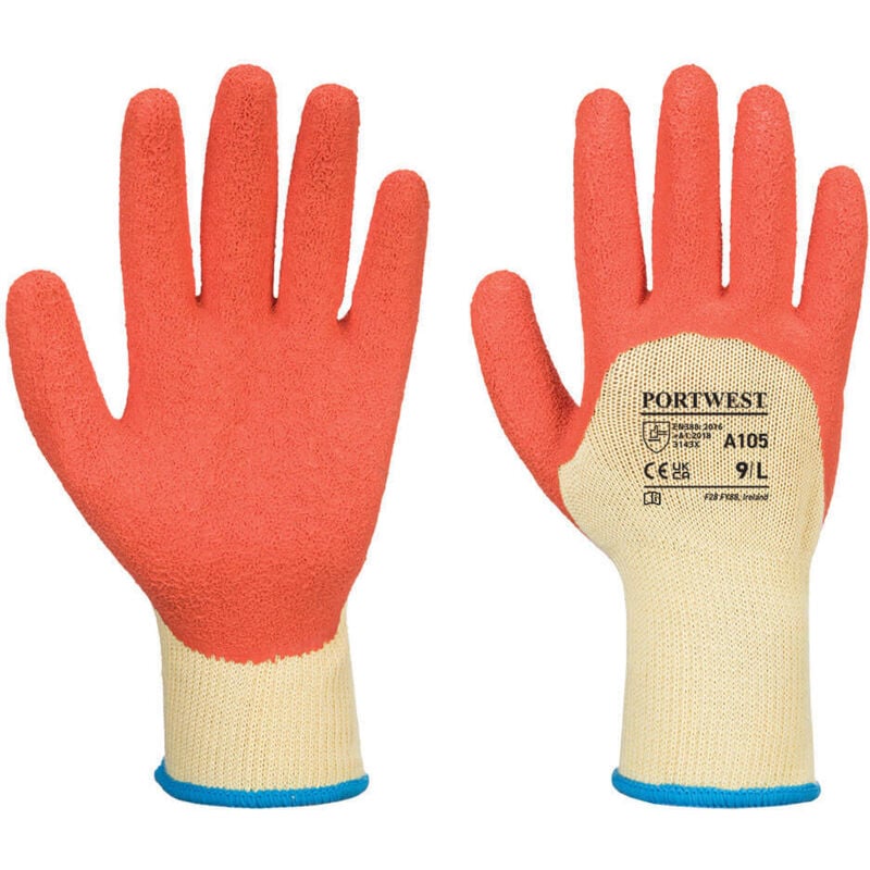 Extra Grip Handschuhe Gelb/Orange 2XL – Größe 11
