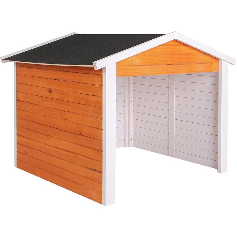 Wiltec - Garage für Mähroboter aus Holz Rasenrobotergarage Gartenhaus Carport Station