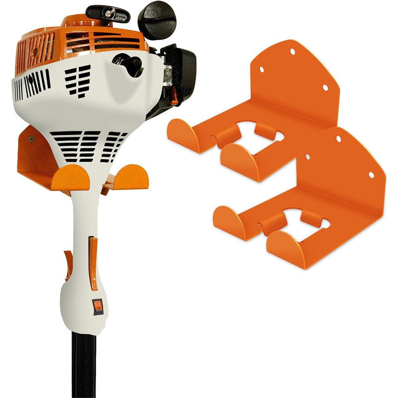 Garagen-Organizer – Aufhänger für Elektrowerkzeuge für Rasentrimmer, Heckenschere, Gartengeräte, 2er-Pack