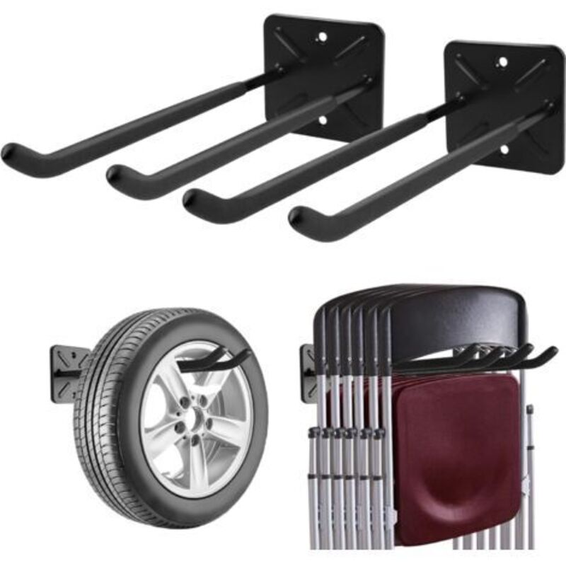 Garagenhaken, Wandgarderobe, Geräteschuppen-Organizer, robuster Werkzeug-Organizer, Garagen-Aufbewahrungshaken (2er-Set)