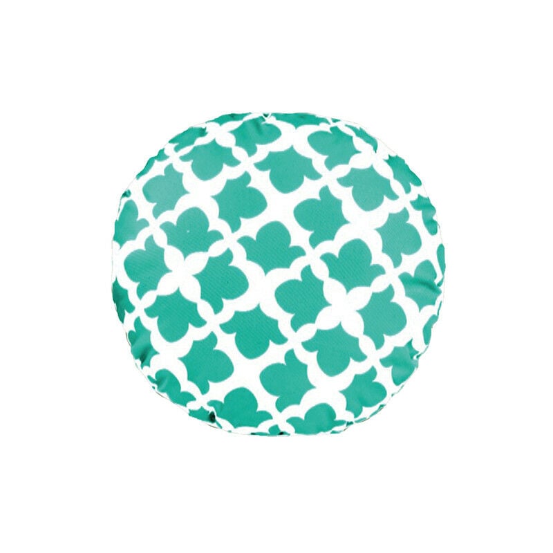 Gardenista - Dekorative Kissen für den Garten, wasserabweisende runde Kissen, 38 cm große bedruckte Kissen für Terrassenmöbel, Zierkissen für drinnen