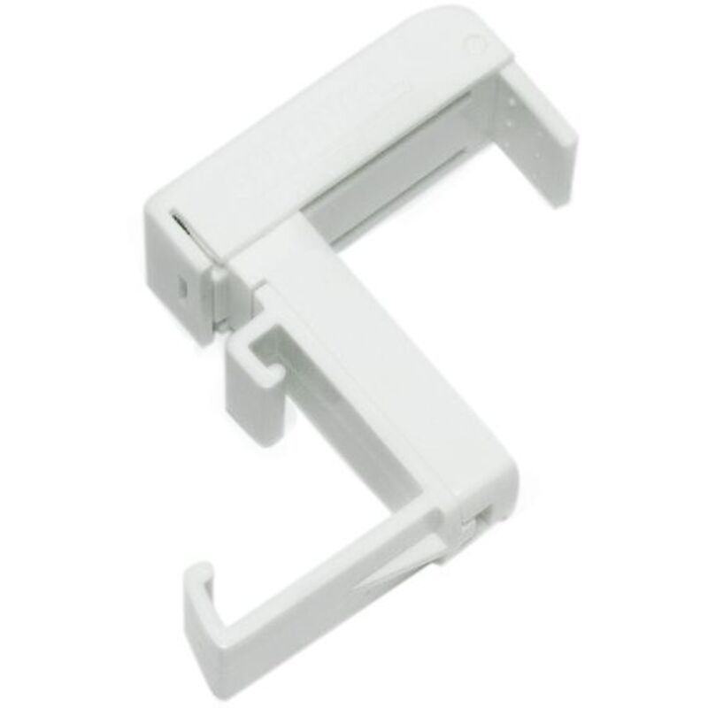 Gardinia Klemmträger für Aluminium-Jalousien weiß, Kunststoff, 2 Stück Jalousien & Zubehör