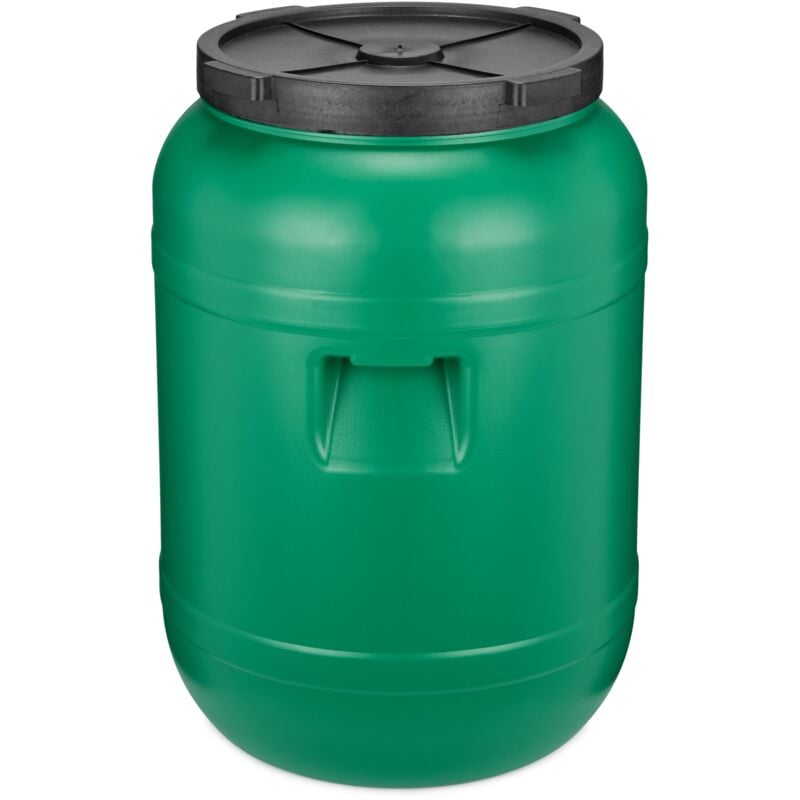 Garronda Weithalsfass 80 Liter Futtertonne mit Deckel ohne Dichtung– BPA-freier HDPE Futterbehälter für Wasser, Lagerung, Tierfutter, Sauerkraut und
