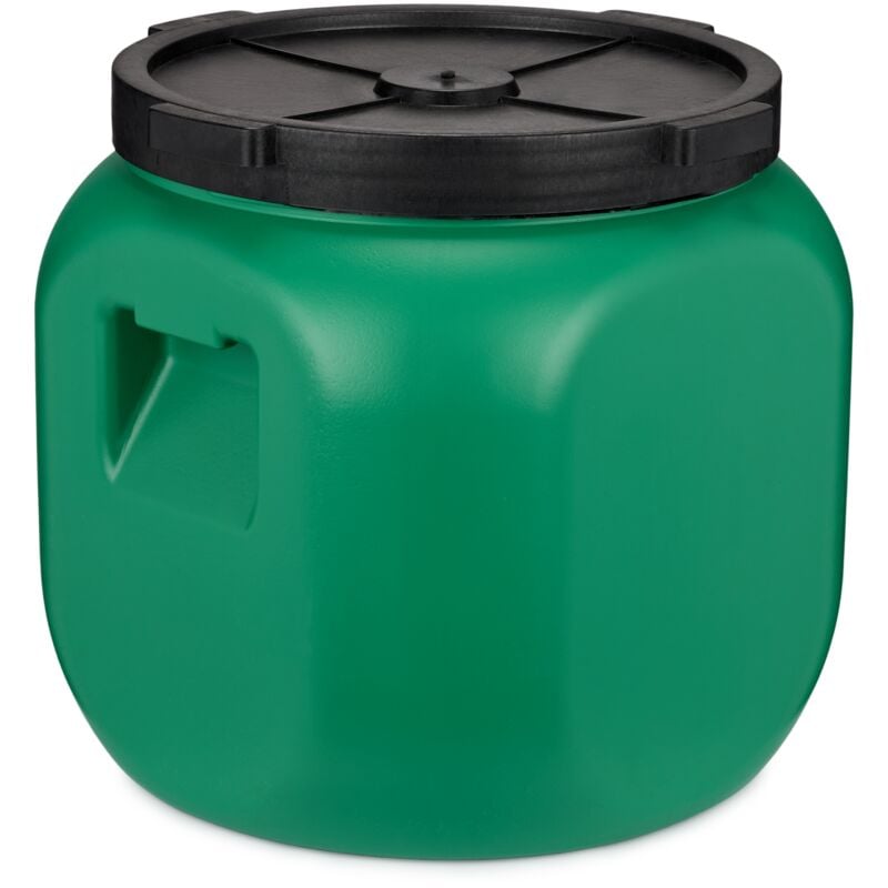 Garronda Weithalsfass 40 Liter Futtertonne mit Deckel ohne Dichtung– BPA-freier HDPE Futterbehälter für Wasser, Lagerung, Tierfutter, Sauerkraut und