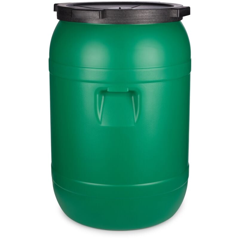 Garronda Weithalsfass 250 Liter Futtertonne mit Deckel ohne Dichtung– BPA-freier HDPE Futterbehälter für Wasser, Lagerung, Tierfutter, Sauerkraut und