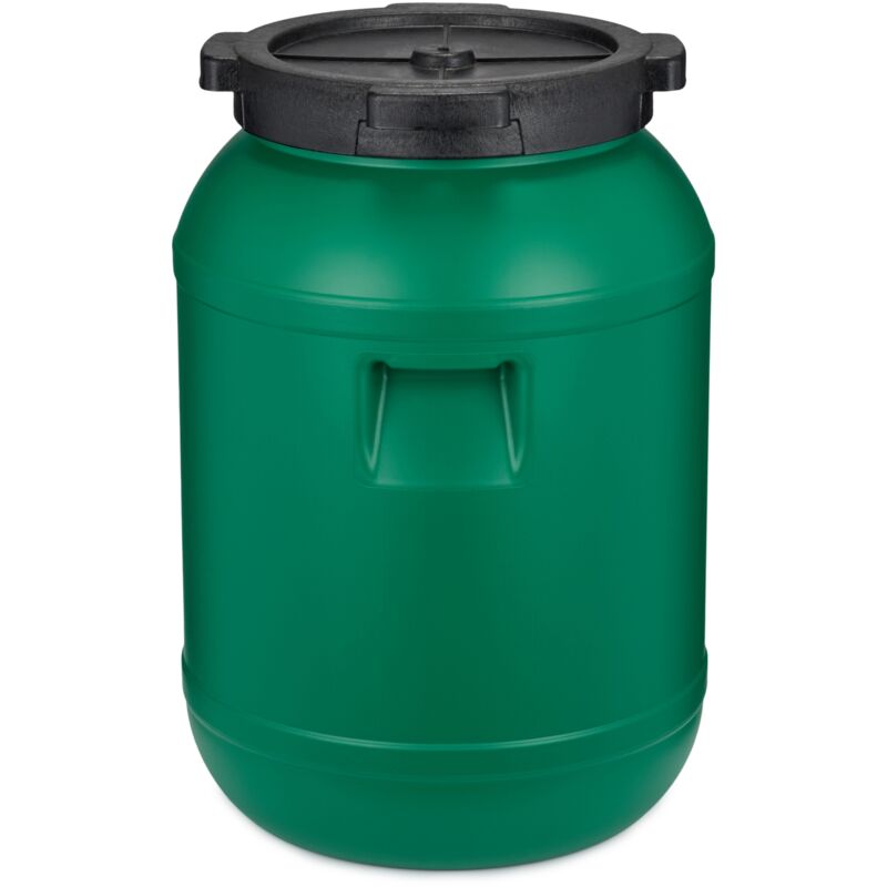 Garronda Weithalsfass 30 Liter Futtertonne mit Deckel ohne Dichtung– BPA-freier HDPE Futterbehälter für Wasser, Lagerung, Tierfutter, Sauerkraut und