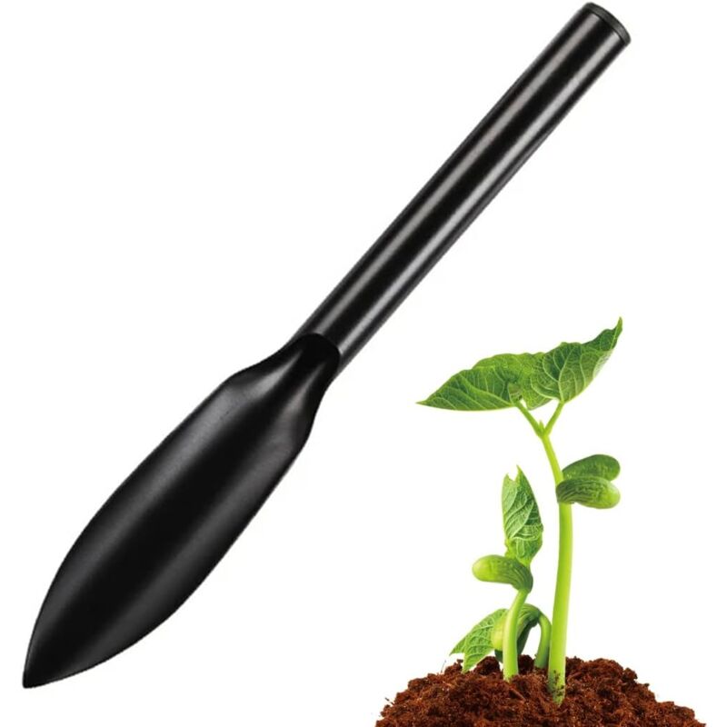 Aiperq - Garten-Handschaufel mit weichem, rutschfestem Gummigriff zum Pflanzen, Jäten, Tragen, Einebnen, Graben und Pflanzen (32 cm x 4,5 cm)