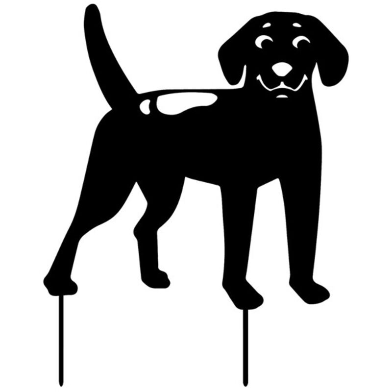 Garten-Hundestecker, ideal für die Dekoration von Garten und Hof im Freien, Eisenhandwerk