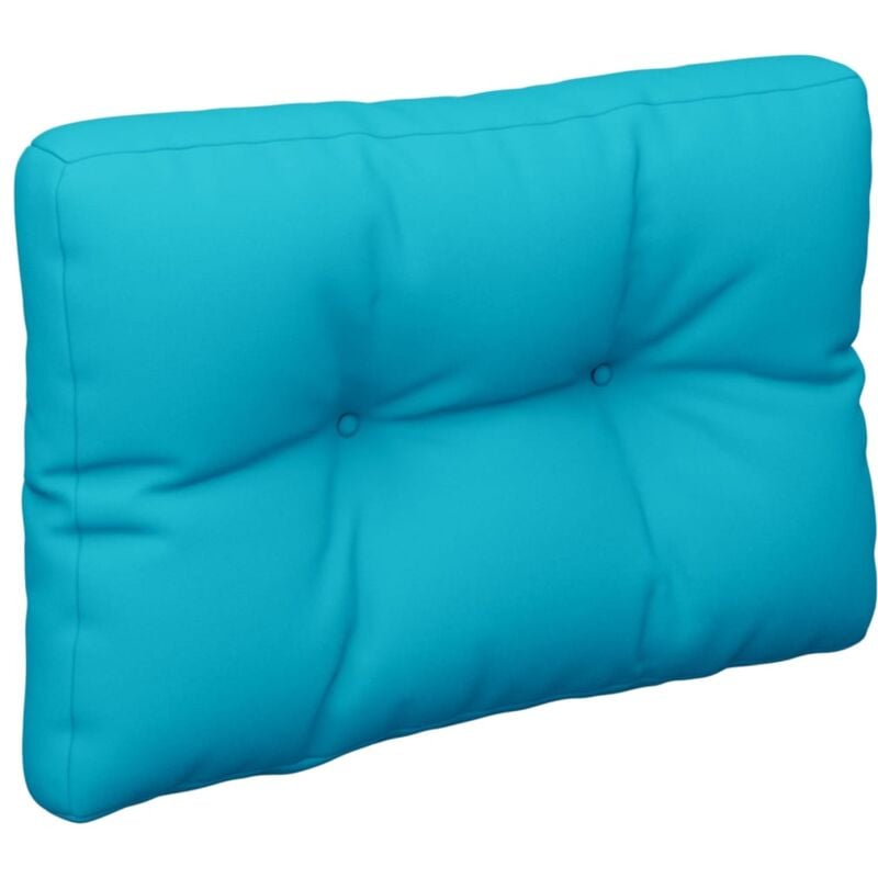 Palettenkissen Türkis 60x40x12 cm Stoff vidaXL