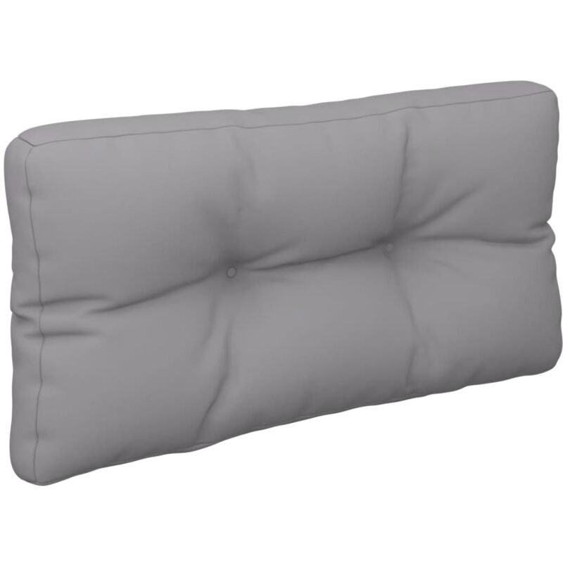 Palettenkissen Grau 80x40x12 cm Stoff - Freien Sitzkissen - Outdoor-Kissen