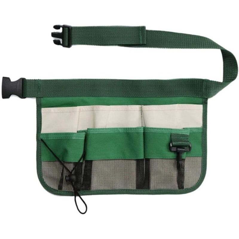Gartengeräte-Gartengürteltaschen, hängende Hüfttasche, Tasche, Gartenwerkzeuggürtel, verstellbarer Werkzeugschürzen-Organizer mit Gürtel für