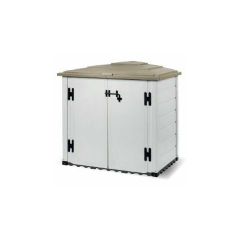 Gartenbox aus Epoxidharz Box Evo 100, inklusive Bodenbelag, 131x88x133h cm von Ezooza