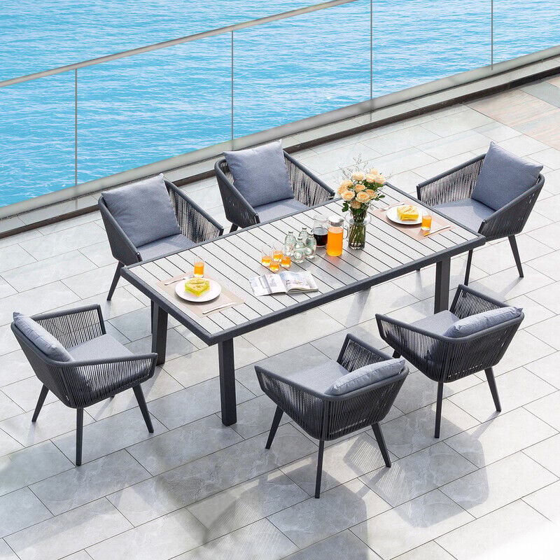 Gartenlounge-Set balkonmöbel set rattan, gartenlounge set rattan gartenmöbel set 6 persons