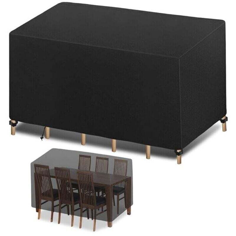 Gartenmöbel-Abdeckung, 200 x 100 x 75 cm, Schutzplane, Gartentisch, Gartenmöbel, wasserdicht, winddicht, UV-beständig, kältebeständig,