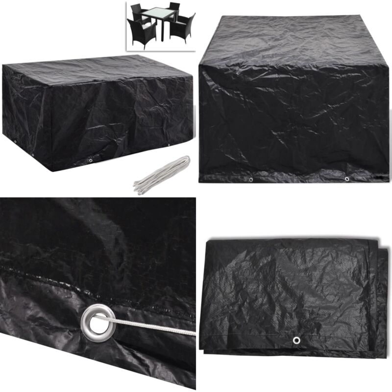 Vidaxl - Gartenmöbel-Abdeckung 8 Ösen 180x140x90 cm - Gartenmöbelschutzhülle - Rattan Möbel Abdecken - Gartenmöbel Abzudecken - Wetterfest