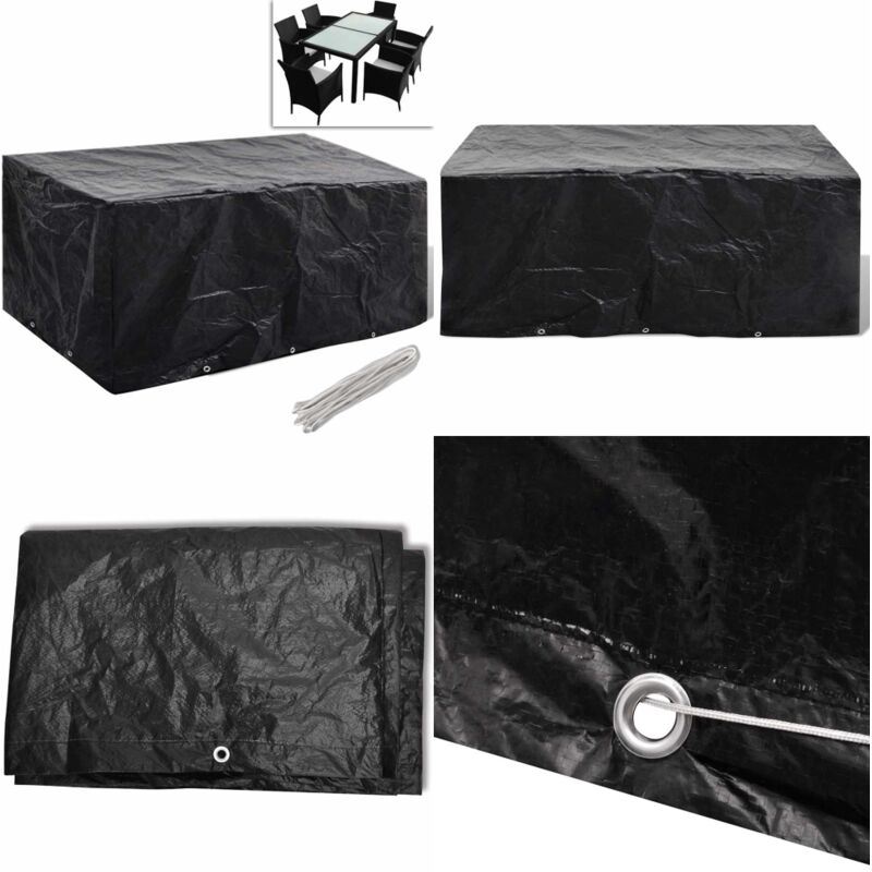 Vidaxl - Gartenmöbel-Abdeckung 8 Ösen 240x140x90 cm - Gartenmöbelschutzhülle - Rattan Möbel Abdecken - Gartenmöbel Abzudecken - Wetterfest