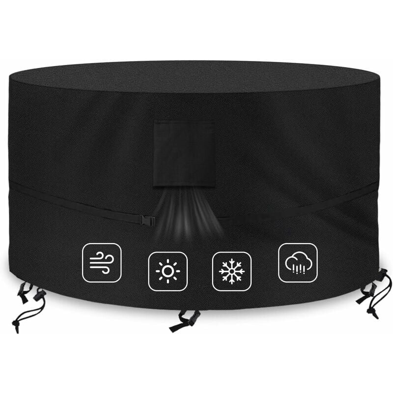 Gartenmöbel-Abdeckungen, wasserdichte Gartenmöbel-Abdeckungen, Allwetterschutz-Gartenmöbel-Abdeckungen, Outdoor-Tischabdeckung, Plane, 420D