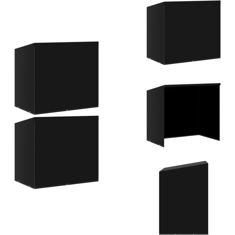 Hollywoodschaukel-Abdeckungen 2 Stk. 6 Ösen 185x117x170 cm - Hollywoodschaukel Abdeckung - Gartenmöbelschutzhülle - Wetterschutz - Sonnenschutz