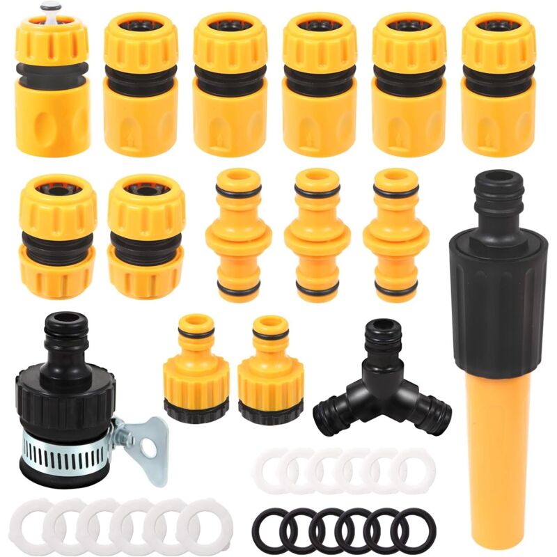 Gartenschlauch Anschluss Schlauchverbinder 1/2 Zoll Gardena Set 16 Stück Schlauchanschluss 1/2 Zoll Gardena Schlauchverbinder Gardena Anschluss