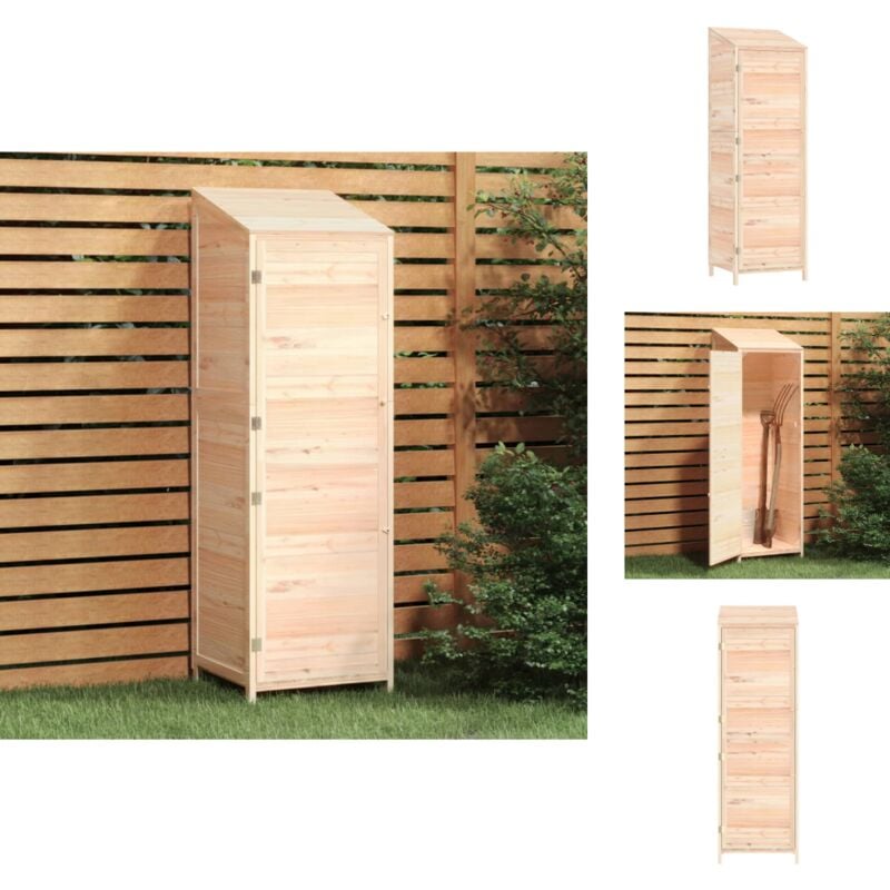 Gartenschuppen & Geräteschuppen - Living Geräteschuppen 55x52x174,5 cm Massivholz Tanne - Braun