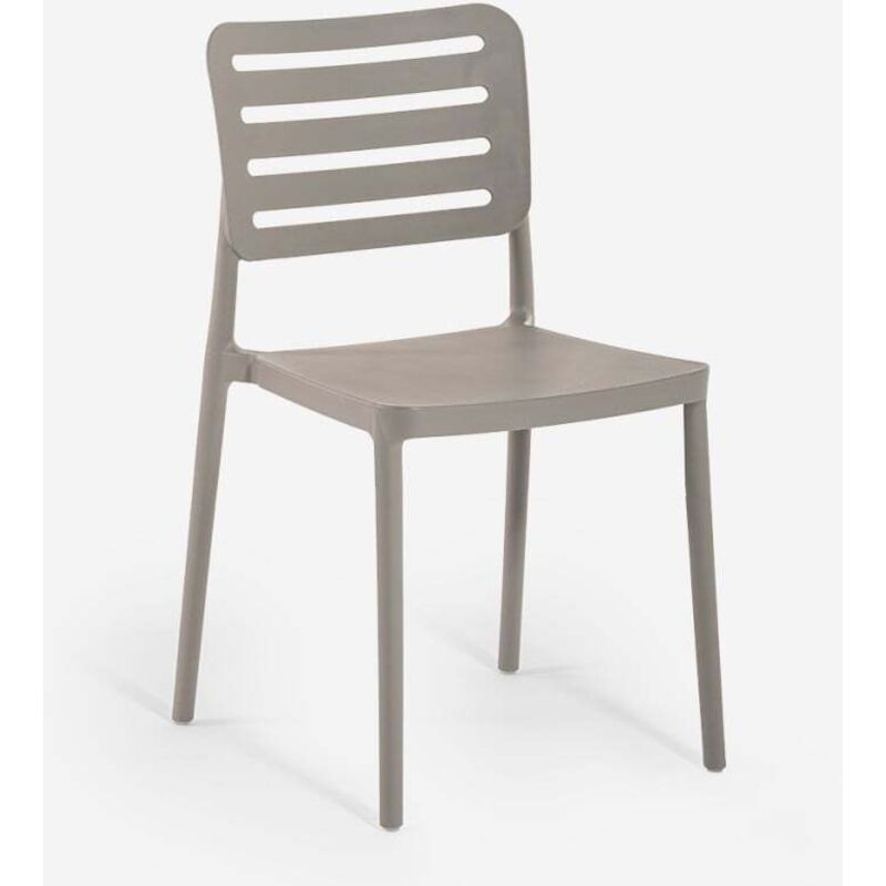 Gartenstühle aus Polypropylen für Bar/Restaurant Billow - Grau