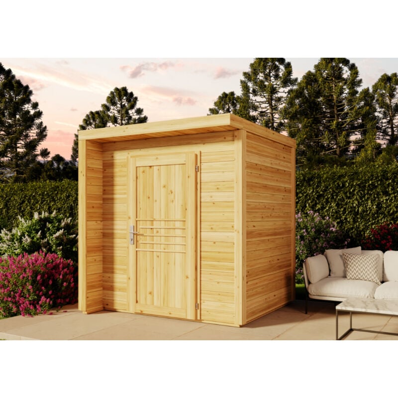 Gartenhaus Bratek 19 Gerätehaus aus Holz, Geräteschrank mit 19 mm Wandstärke, Gartenhaus mit Montagematerial - Alpholz