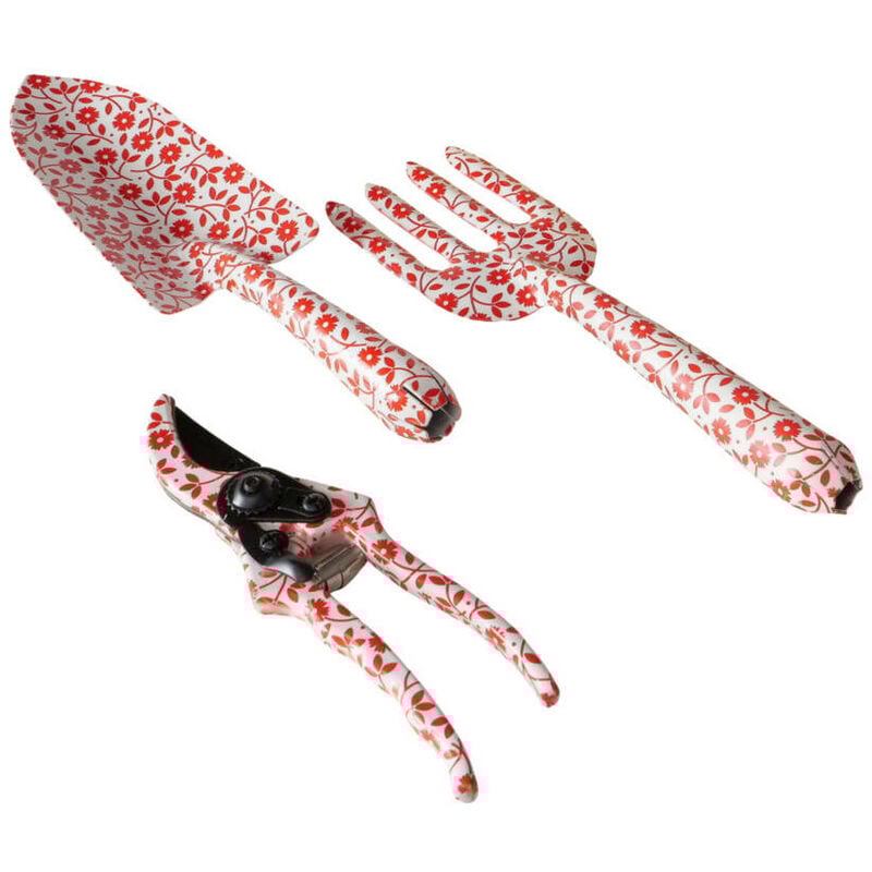 Gartenwerkzeuge als Geschenkset LILLY, Mini-Schaufel, Mini-Blumengabel, Mini-Gartenschere, 3er-Set