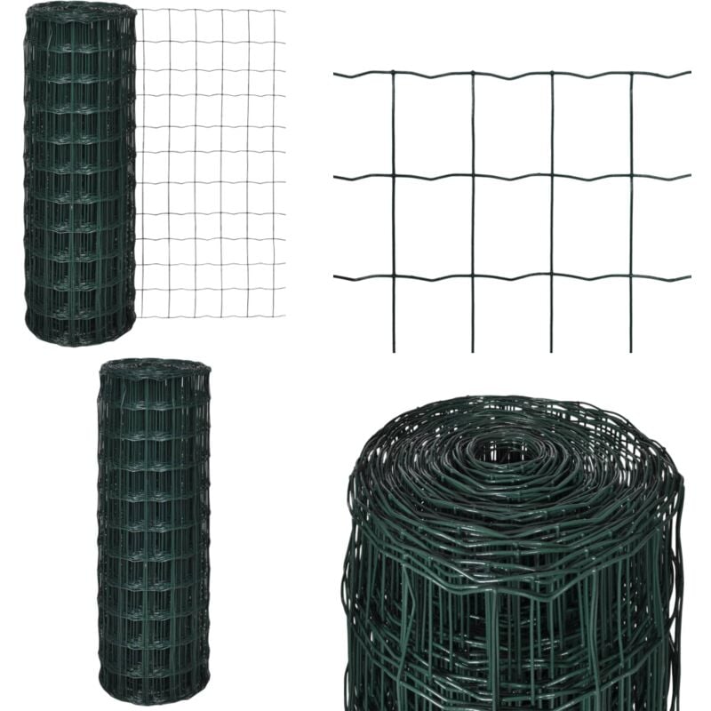 Gartenzaun Gitterzaun gitter 25x1,2m Maschendraht - Gartenzaun - Maschendrahtzaun - Metallzaun - Stabiler Zaun - Gartenzäune - Home & Living