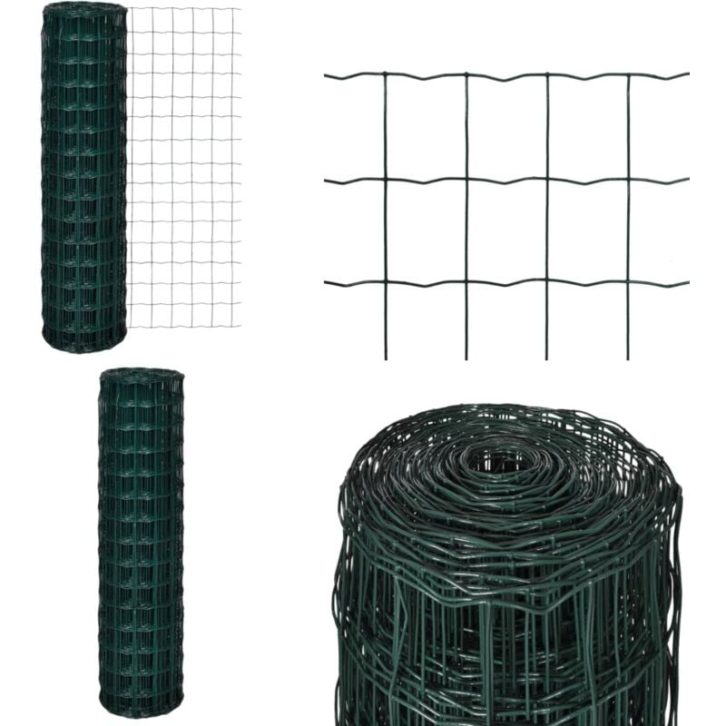 Vidaxl - Gartenzaun Maschendraht Gitterzaun Schweißgitter 25x1,5 m - Gartenzaun - Maschendrahtzaun - Metallzaun - Gartenzäune - Sicherheitszaun