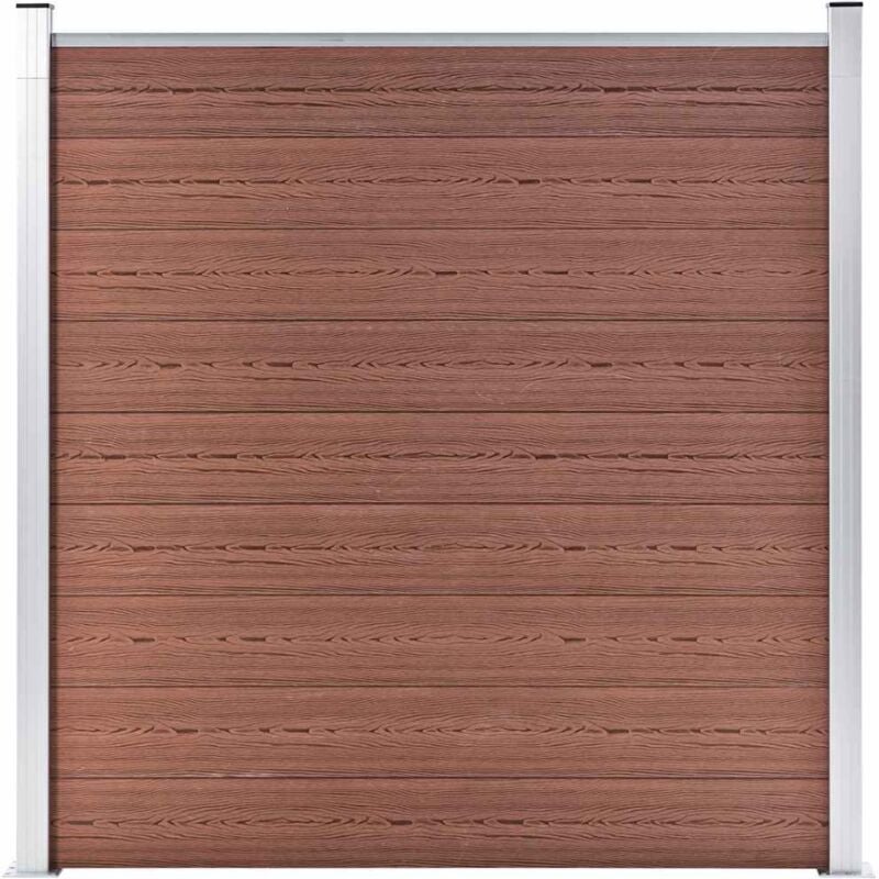 vidaXL Gartenzaun WPC 180×186 cm Braun