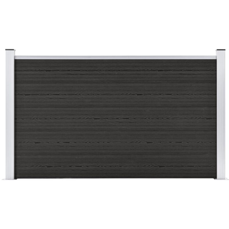 Gartenzaun wpc 180×105 cm Grau - Vidaxl