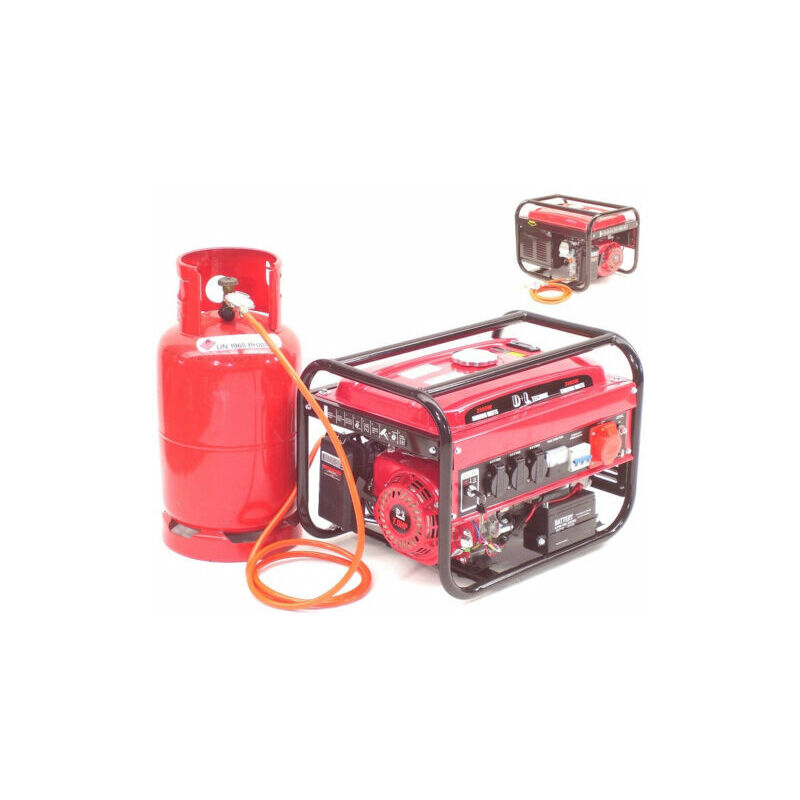 Gas- u. Benzin-Generator Stromerzeuger 2800 lpg Stromaggregat E-Start 06290