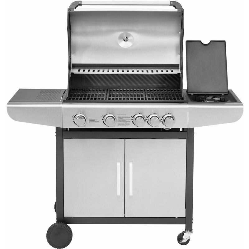 Bbq Gasgrill 'Ares 4 su', silber, 4+1 Brenner - Justus