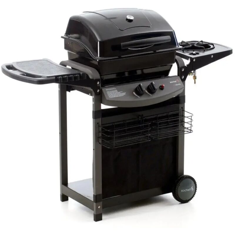 Gasgrill mit lavastein-System, 51x37 cm